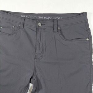 Prana Brion Stretch Hiking Shorts Mens 38 Charcoal Grey Nylon Spandex 9 Inch